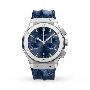 hublot classic fusion heren blauw 45mm horloge