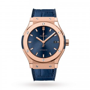 hublot classic fusion heren blauw 45mm horloge