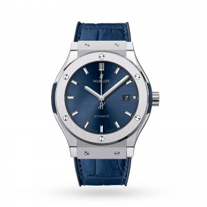 hublot classic fusion heren blauw 42mm horloge