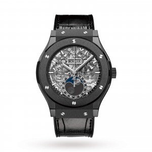 hublot classic fusion heren skelet 45mm horloge
