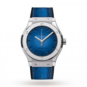 hublot classic fusion heren blauw 45mm horloge