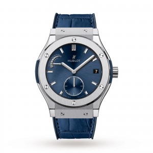 hublot classic fusion heren blauw 45mm horloge
