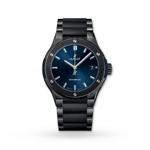 hublot classic fusion heren blauw 45mm horloge