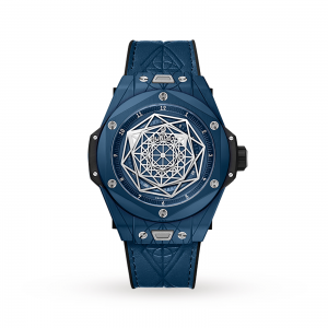 hublot big bang heren blauw 45mm horloge