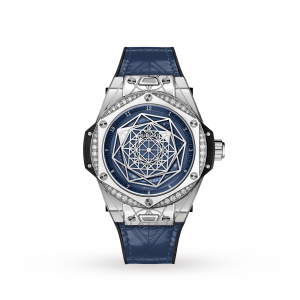 hublot big bang dames blauw 39mm horloge