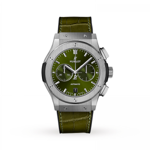 hublot classic fusion heren groen 42mm horloge