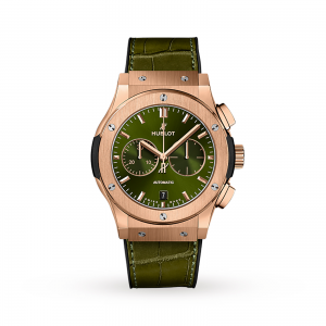 hublot classic fusion heren groen 42mm horloge