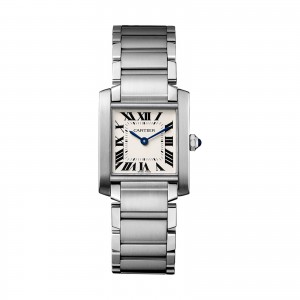 cartier tank française dames zilver 28mm horloge