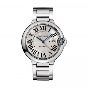 cartier ballon bleu heren zilver 42mm horloge