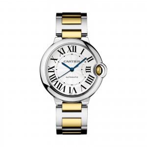 cartier ballon bleu dames zilver 36mm horloge