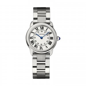 cartier ronde dames zilver 30mm horloge
