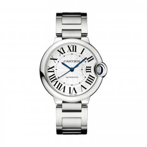 cartier ballon bleu unisex zilver 36mm horloge