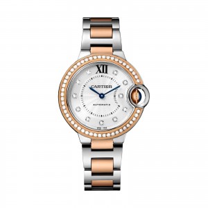 cartier ballon bleu dames zilver 33mm horloge