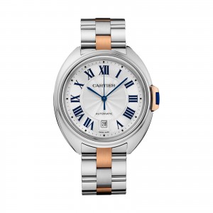 cartier clé de cartier heren zilver 40mm horloge