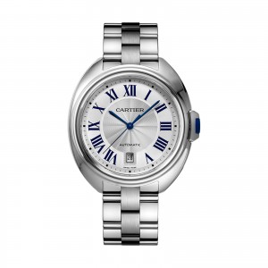 cartier clé de cartier heren zilver 40mm horloge