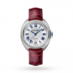 cartier clé de cartier unisex zilver 35mm horloge