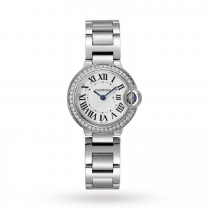 cartier ballon bleu dames zilver 28mm horloge