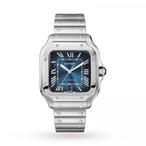 Cartier Santos heren blauw 47.5mm horloge