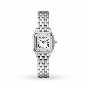 panthère de cartier dames zilveren wijzerplaat 25mm horloge