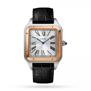 Cartier Dumont heren zilver 34mm horloge