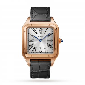 Cartier Dumont heren zilver 34mm horloge