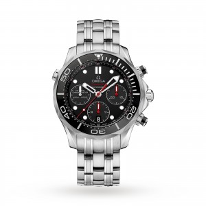 omega seamaster heren zwart 44mm horloge