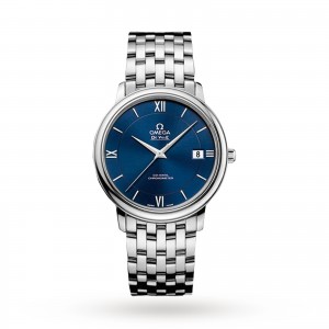 omega de ville heren blauw 36.8mm horloge