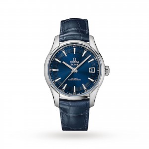 omega de ville heren blauw 41mm horloge