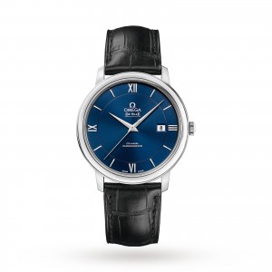 omega de ville heren blauw 39.5mm horloge