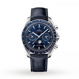omega speedmaster heren blauw 44mm horloge