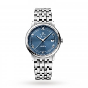 omega de ville heren blauw 39.5mm horloge