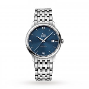 omega de ville heren blauw 39.5mm horloge