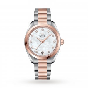 omega seamaster aqua terra dames parelmoer 34mm horloge