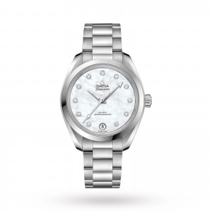 omega seamaster aqua terra dames parelmoer 34mm horloge