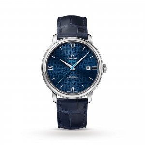 omega de ville heren blauw 39.5mm horloge