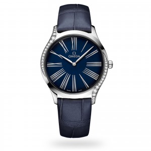 omega de ville dames blauw 36mm horloge