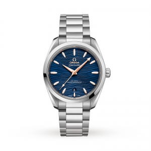 omega seamaster aqua terra dames blauw 38mm horloge