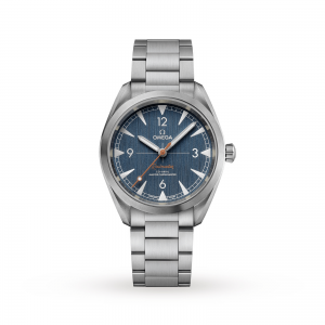 omega railmaster heren blauw 40mm horloge