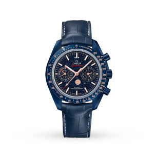 omega speedmaster heren blauw 44mm horloge