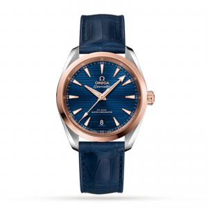 omega seamaster heren blauw 38mm horloge