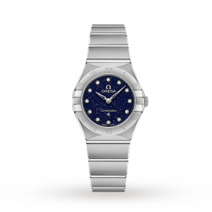 omega constellation dames blauw 25mm horloge