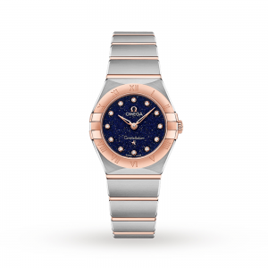 omega constellation dames blauw 25mm horloge