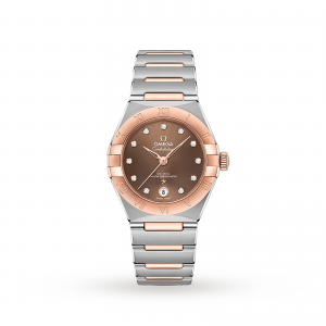 omega constellation dames bruin 29mm horloge