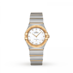 omega constellation dames parelmoer 28mm horloge