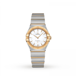 omega constellation dames parelmoer 28mm horloge