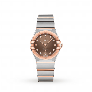 omega constellation dames zilver 28mm horloge