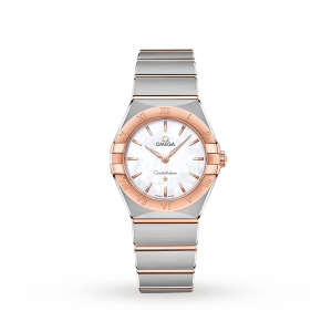 omega constellation dames parelmoer 28mm horloge