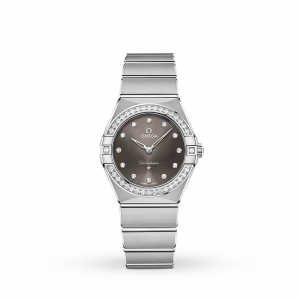 omega constellation dames grijs 28mm horloge