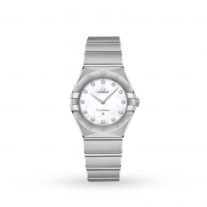 omega constellation dames parelmoer 28mm horloge