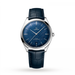 omega de ville heren blauw 40mm horloge